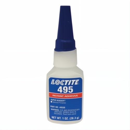 Loctite 135467 495 1-Part Instant Adhesive, 1 oz Bottle, Clear, 24 hr Curing - Instant Adhesives