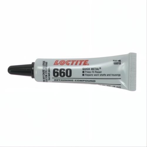Loctite 209765 660 Quick-Metal Retaining Compound, 6 mL Tube, Liquid/Paste Form, Silver, 1.1000000000000001 - Retaining Compounds