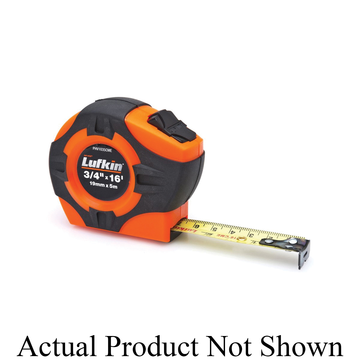 Crescent PHV1035CMEN P1000 Tape Measure, 16 ft L x 3/4 in W Blade, Steel Blade, 1/16 in Graduation - Measuring Tapes
