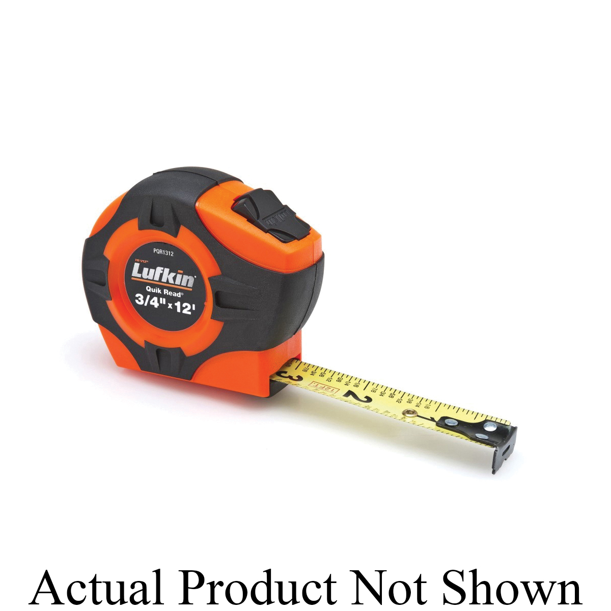 Crescent PQR1425N Quikread P1000 Tape Measure, 25 ft L x 1 in W Blade, Steel Blade, 1/16 in Graduation - Measuring Tapes