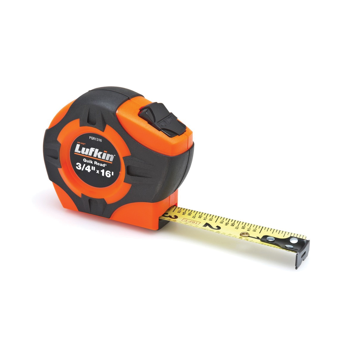 Crescent PQR1316N Quikread P1000 Tape Measure, 16 ft L x 3/4 in W Blade, Steel Blade, 1/16 in Graduation - Measuring Tapes