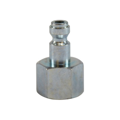 Midland Industries 28502 Tru-Flate Parker Interchange Plug, 3/8 in Nominal, FNPT Connection, 250 psi Pressure, Steel, Import - Pneumatic Quick Connect Fittings