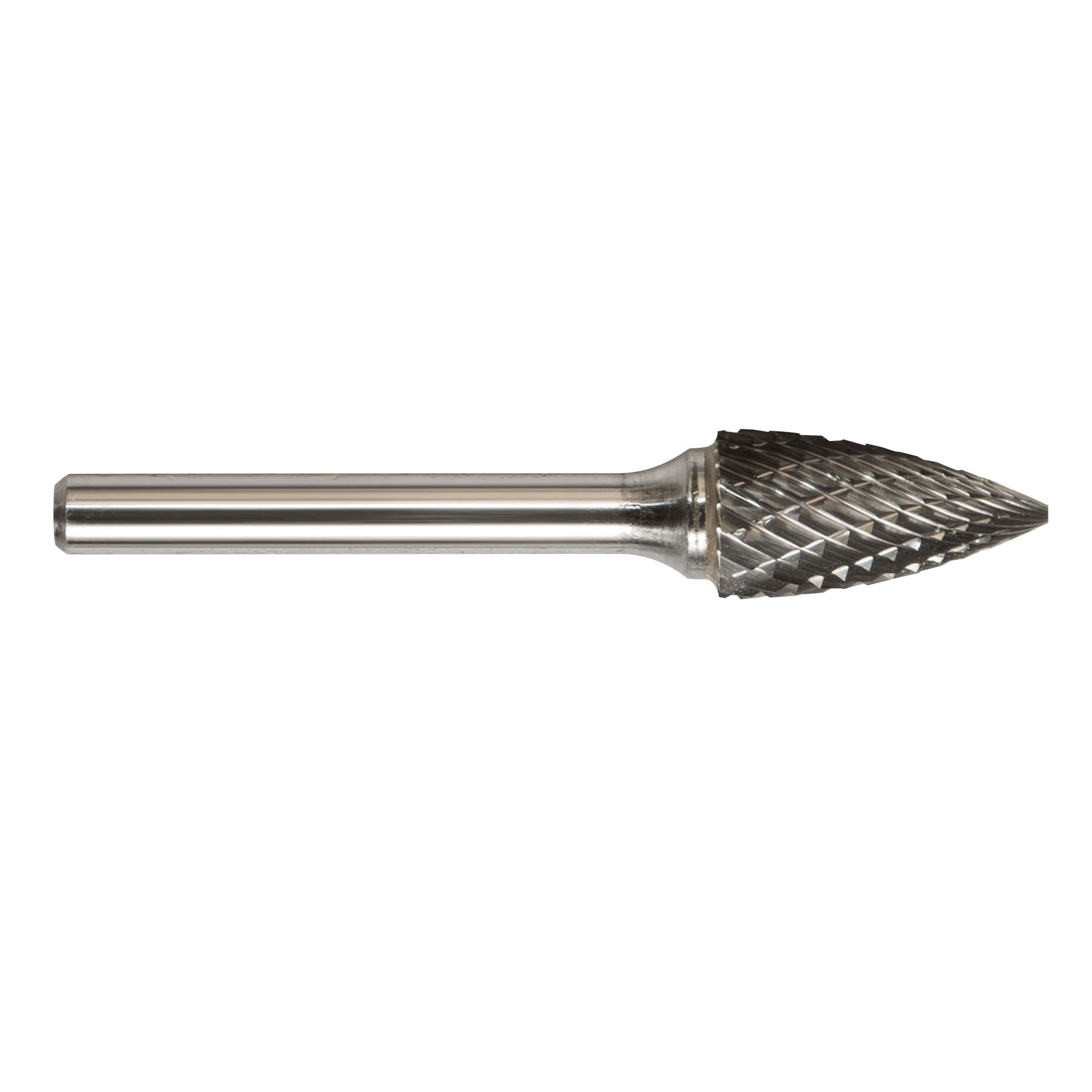 Magnum 7G132BDC 7000G Carbide Burr, Pointed End, Tree Head, 1/2 in Dia Head, 1 in L of Cut, Double Cut - Carbide Burrs