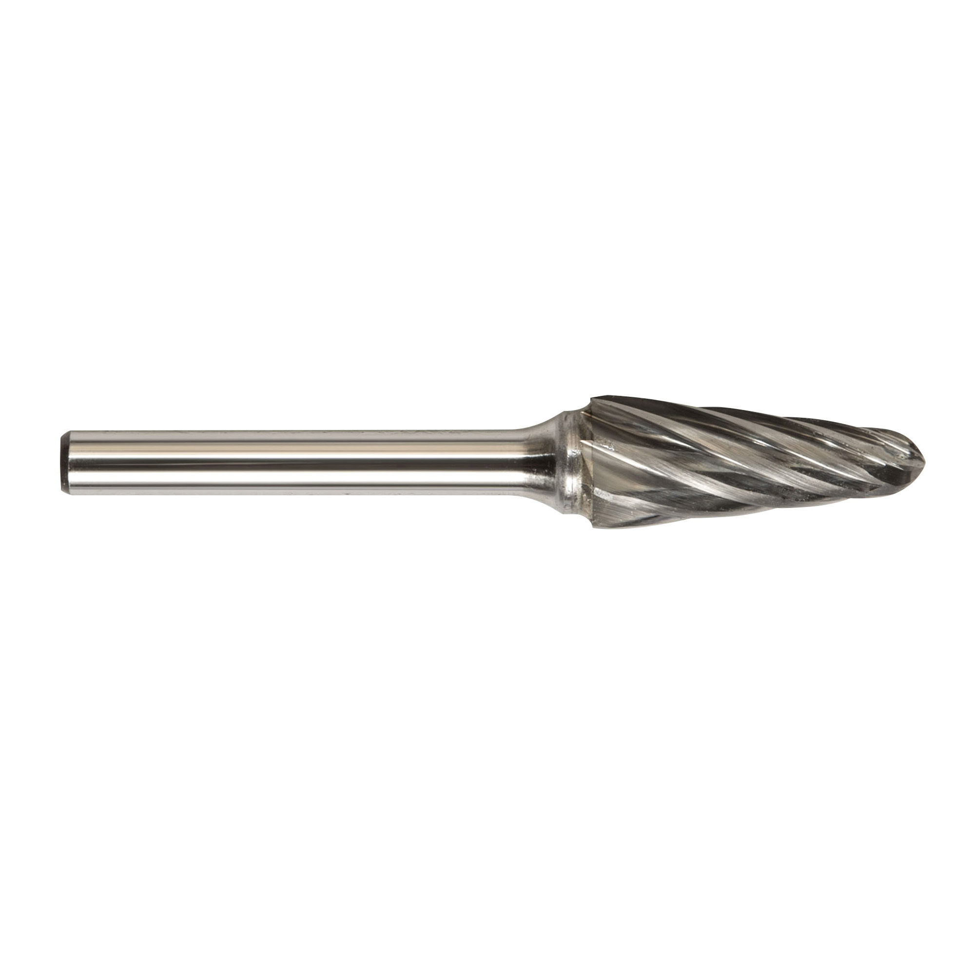 Magnum 7LAL132 7000LAL Carbide Burr, Radius End, Taper Head, 1/2 in Dia Head, 1-1/8 in L of Cut, Aluminum Cut - Carbide Burrs