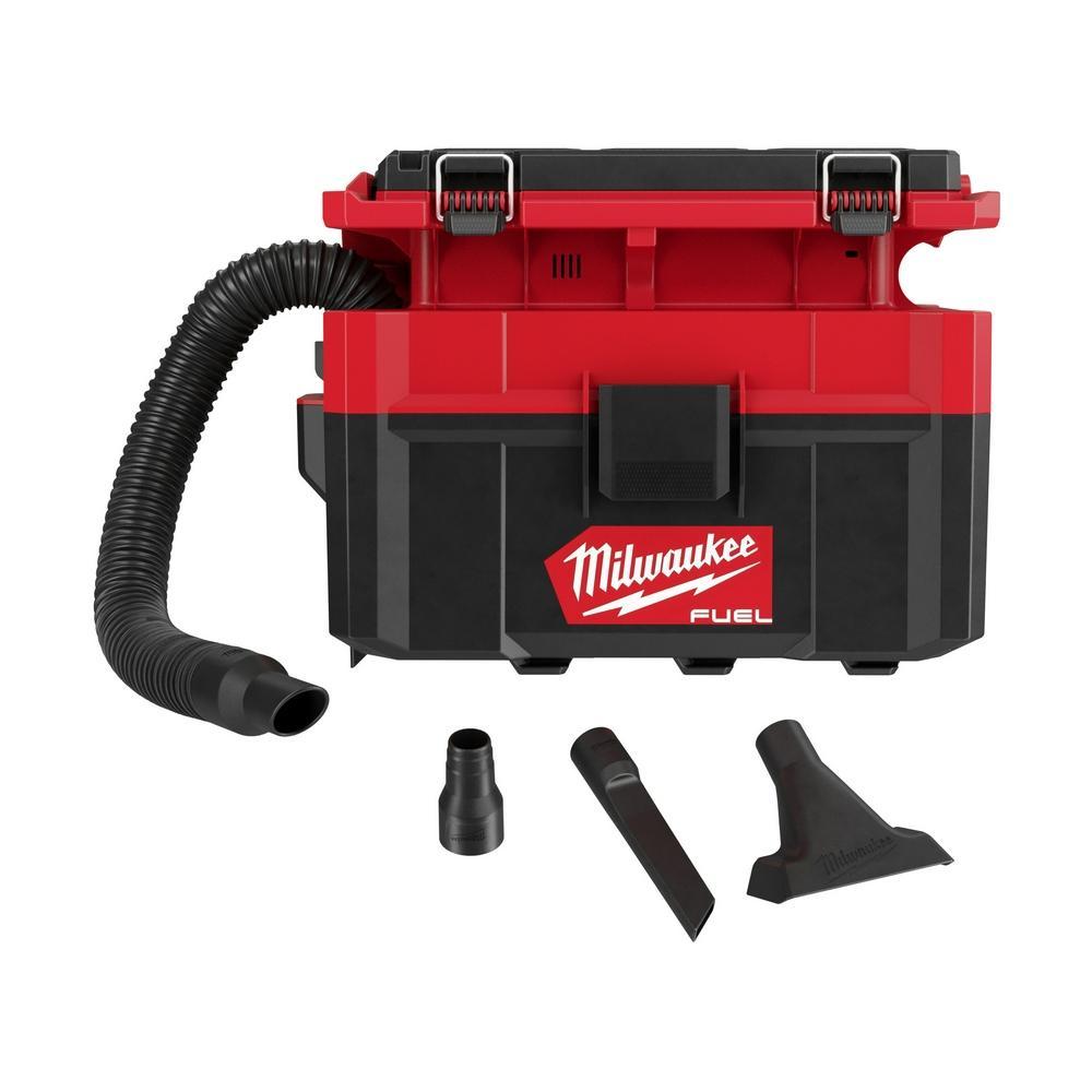 Milwaukee 0970-20 M18 FUEL PACKOUT Cordless Handheld Wet/Dry Vacuum Kit, 12 A, 2.5 gal Tank, 18 V, Polycarbonate Housing - Wet/Dry Vacuum Cleaners