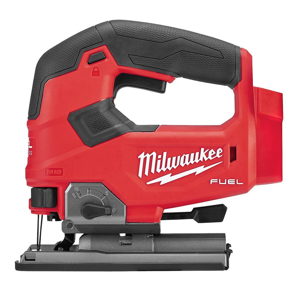 Milwaukee M18 FUEL 2737-20 Cordless Jig Saw, 18 VDC, For Blade Shank: T-Shank, 9.13 in OAL, Li-Ion Battery - Cordless Jig Saws