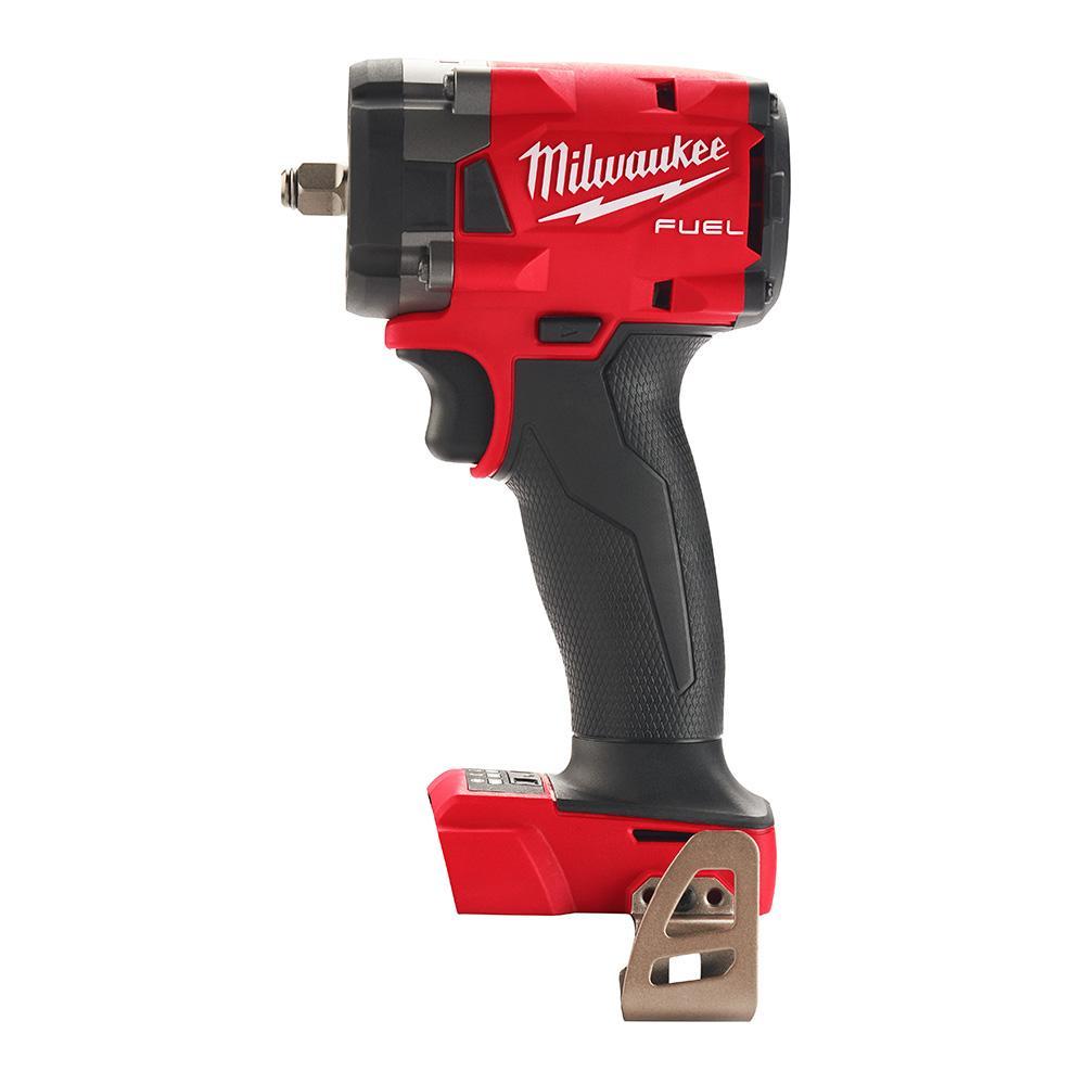 Milwaukee 2854-20 M18 FUEL Cordless Variable Compact Impact Wrench With Friction Ring, 3/8 in, 250 ft-lb Torque, 18 V, 4.8 in OAL - Cordless Impact Wrenches