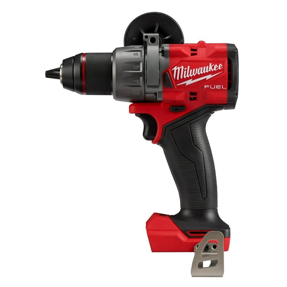 Milwaukee 2904-20 M18 Brushless Compact Hammer Drill, 1/2 in Metal Ratcheting Chuck, 18 V, 2100 rpm No-Load, Li-Ion Battery - Cordless Hammer Drills