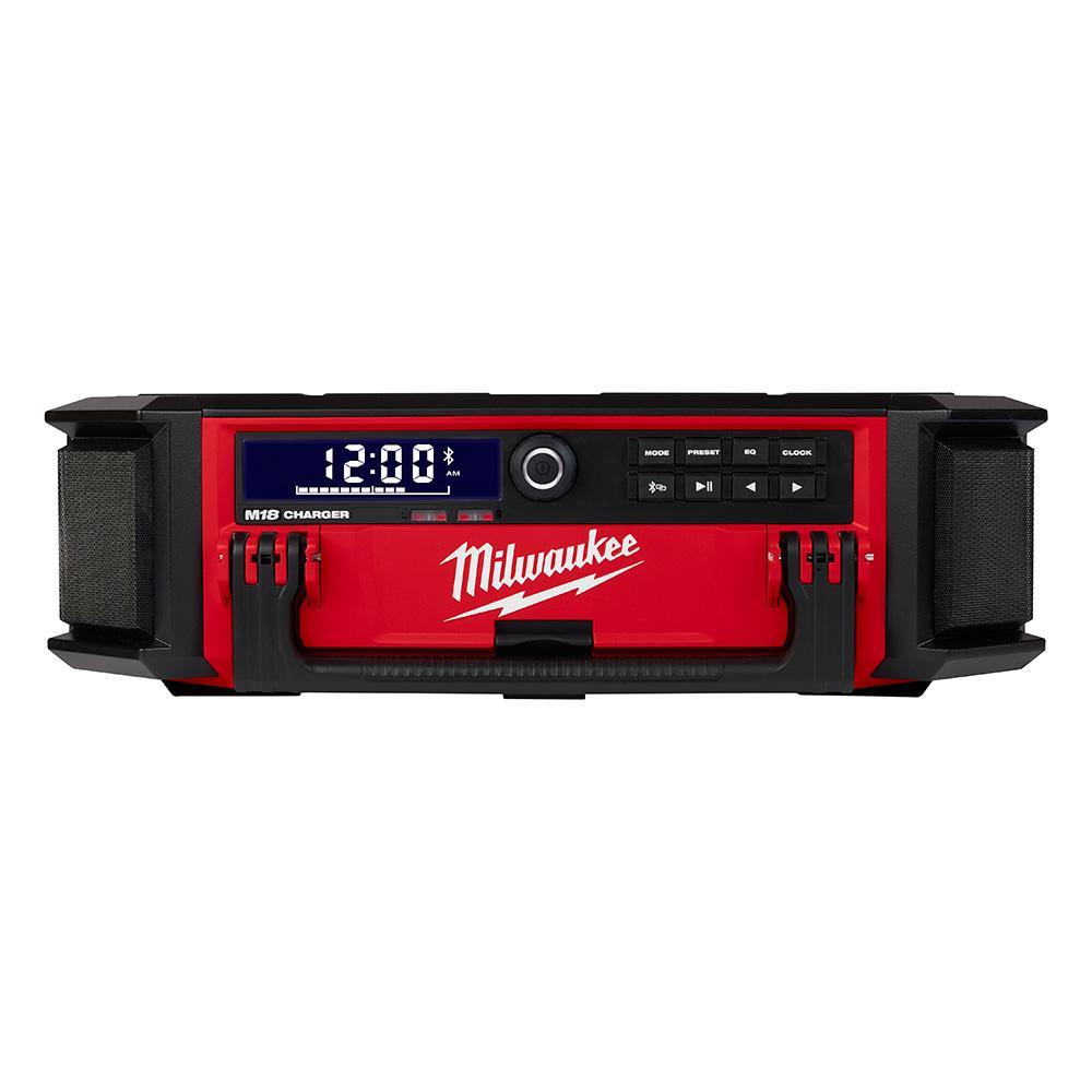 Milwaukee M18 PACKOUT 2950-20 Weather Resistant Cordless Radio, 18 V, Li-Ion Battery - Jobsite Radios & Speakers