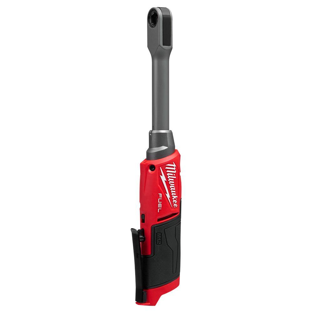 Milwaukee 3050-20 M12 FUEL INSIDER Extended Reach Cordless Ratchet Wrench, 1/4, 3/8, 1/2 in Drive, 60 ft-lb Torque Rating, 350 rpm Speed, 15.2 in OAL - Cordless Ratchet Wrenches