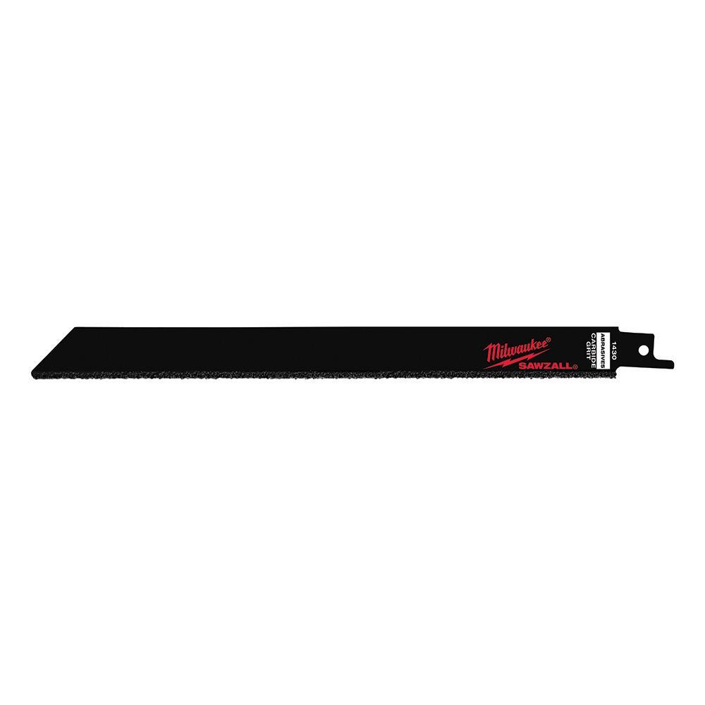 Milwaukee SAWZALL 48-00-1430 Heavy Duty High Performance Straight Back Reciprocating Saw Blade, 9 in L x 3/4 in W, Universal/Toothed Edge Tang - Reciprocating Saw Blades