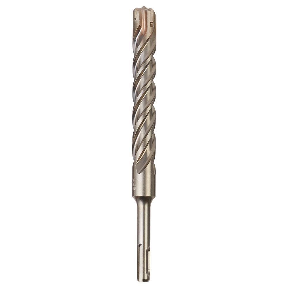 Milwaukee MX4 48-20-7215 4-Cutter Rotary Hammer Drill Bit, 3/4 in Drill Bit, 25/64 in, 10 in D Cutting, Carbide Cutting Edge, 12 in OAL - Hammer Drill Bits