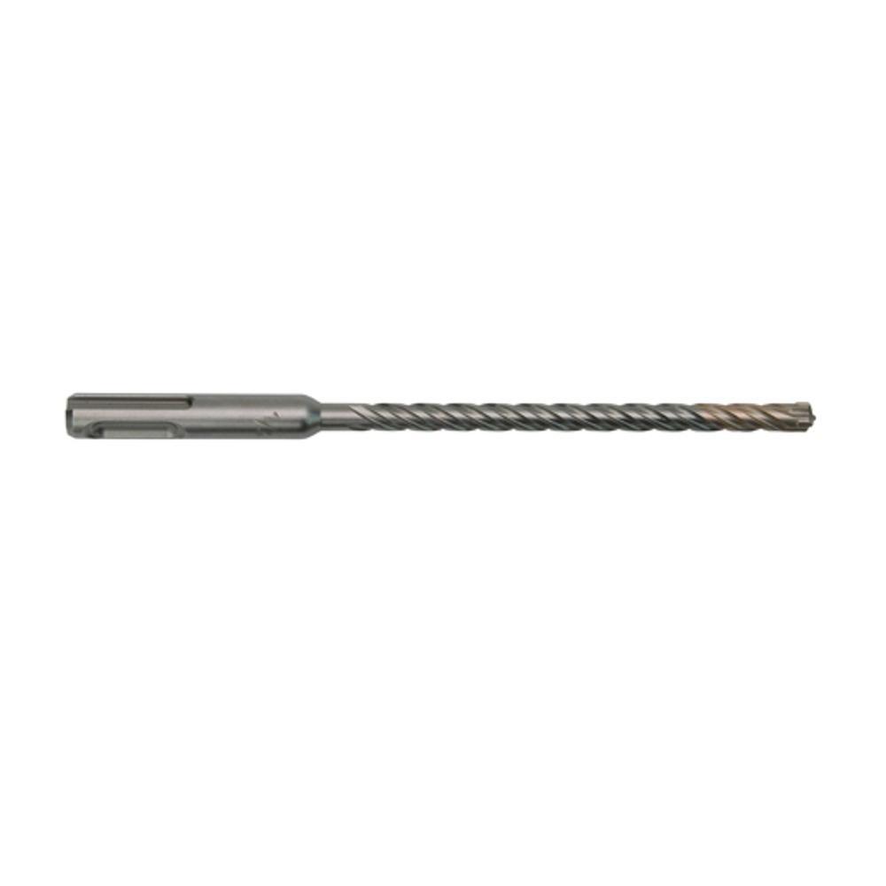 Milwaukee MX4 48-20-7335 4-Cutter Rotary Hammer Drill Bit, 1/4 in Drill Bit, 25/64 in, 10 in D Cutting, Carbide Cutting Edge, 12 in OAL - Hammer Drill Bits