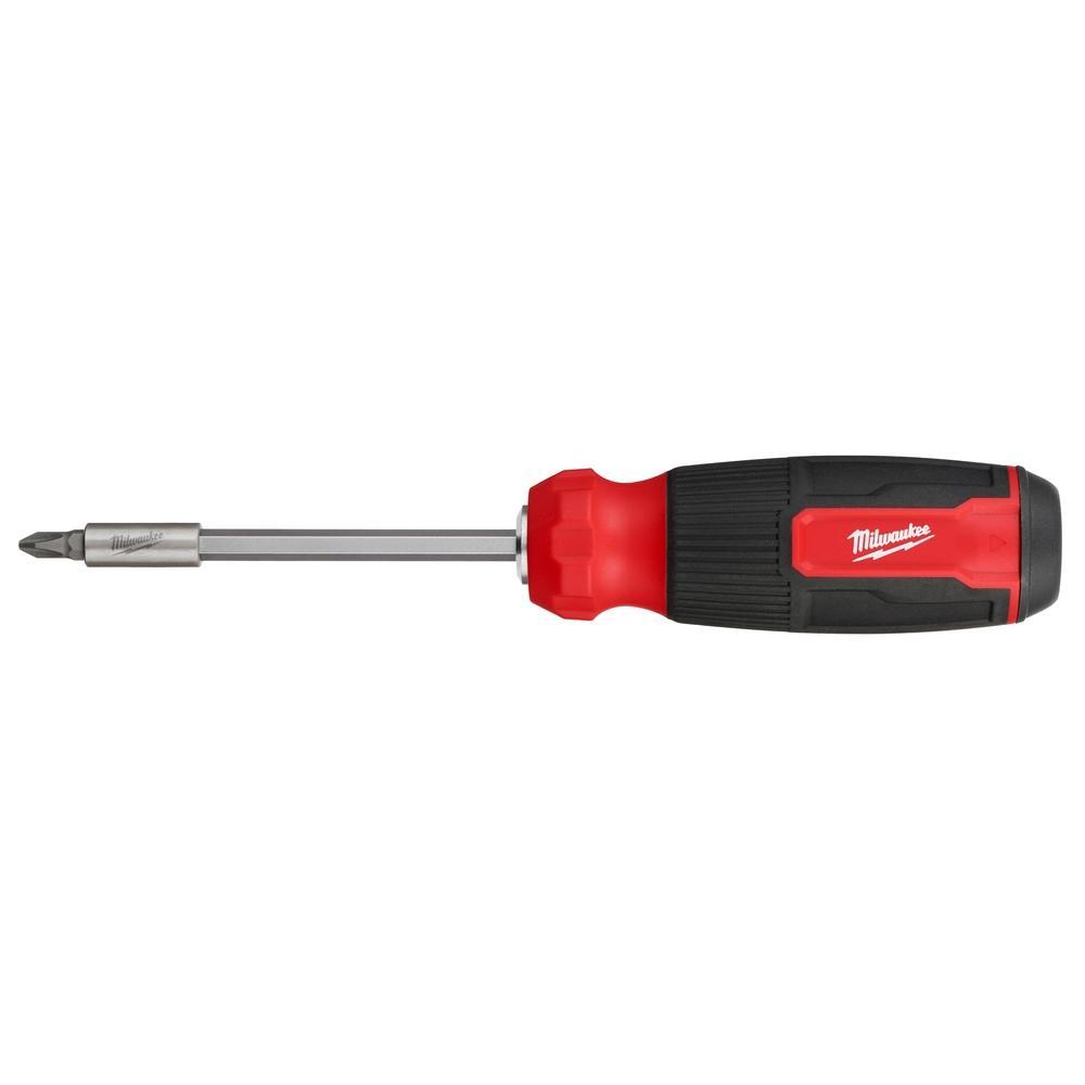 Milwaukee 48-22-2900 48-22 14-in-1 Screwdriver, 14 Pieces, Ergonomic/Overmolded Handle, Plastic - Bit Screwdrivers