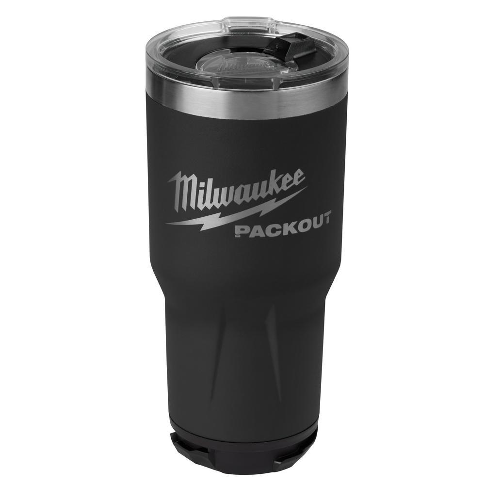 Milwaukee 48-22-8393B Packout Tumbler, 30 oz Capacity, 8 in OAL x 4.1 in OAW x 4 in OAD - Kitchenware Tumblers & Shakers