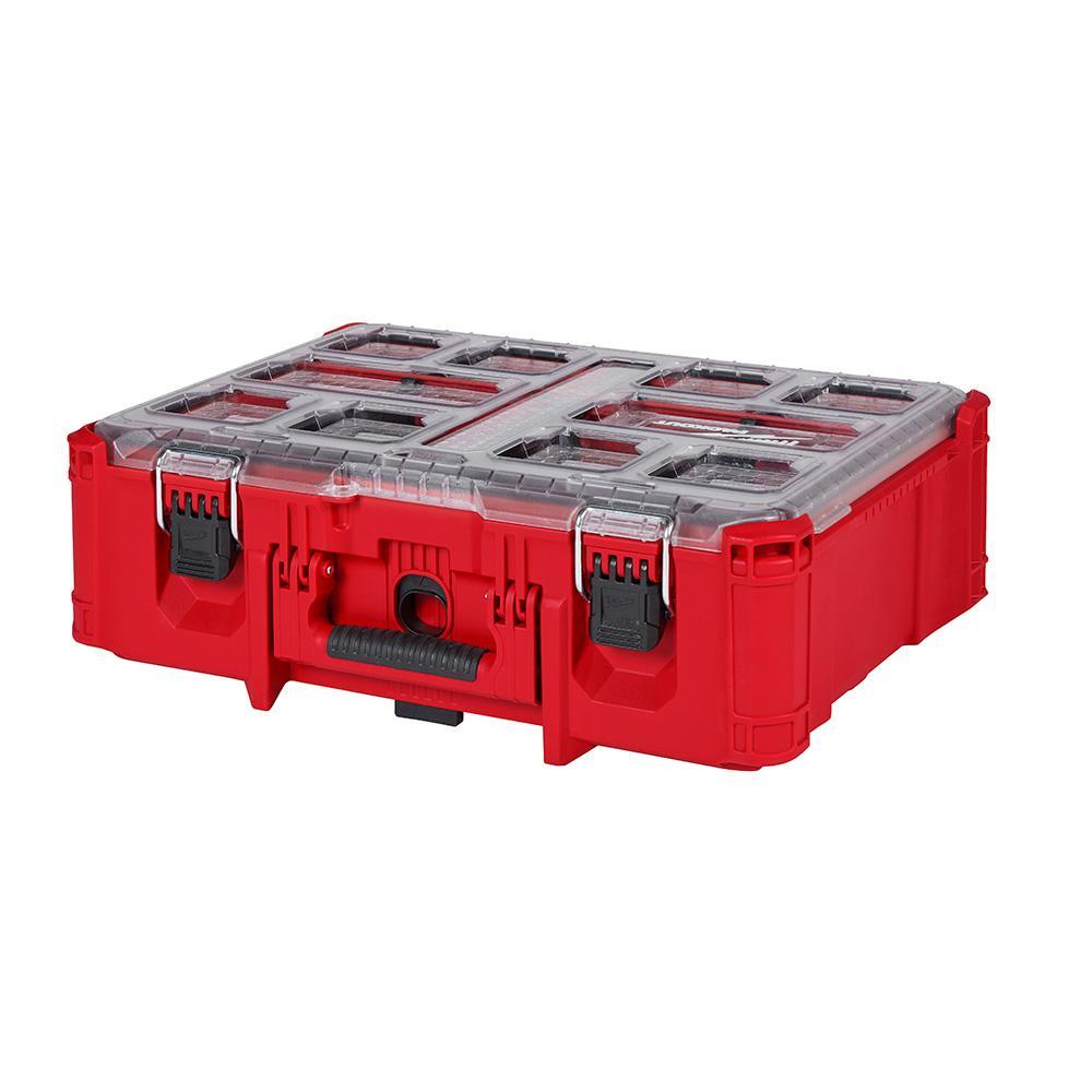 Milwaukee 48-22-8432 PACKOUT Deep Organizer, 7 in H x 19.7 in W x 15.2 in D - Portable Tool Boxes & Chests