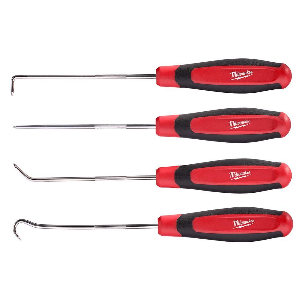 Milwaukee 48-22-9215 Hook and Pick Set, 4 Pieces, Steel - Pick Sets