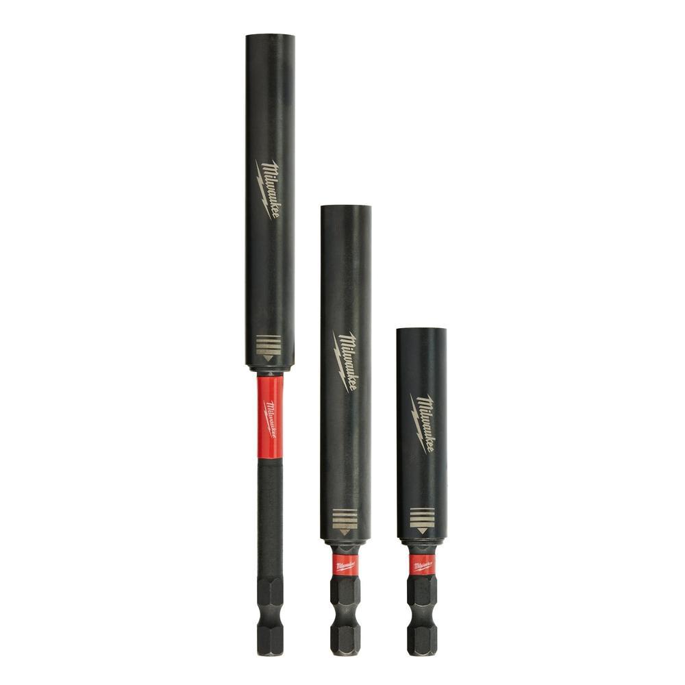 Milwaukee SHOCKWAVE 48-32-4519 Impact Magnetic Drive Guide Set, 1 in Drive, 76 Custom Alloy Steel - Nut Setters & Bit Holders