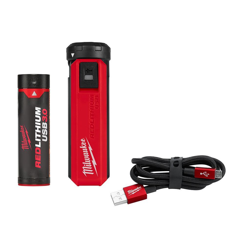 Milwaukee REDLITHIUM 48-59-2013 USB Charger and Portable Power Source Kit - Portable & Temporary Lighting Accessories