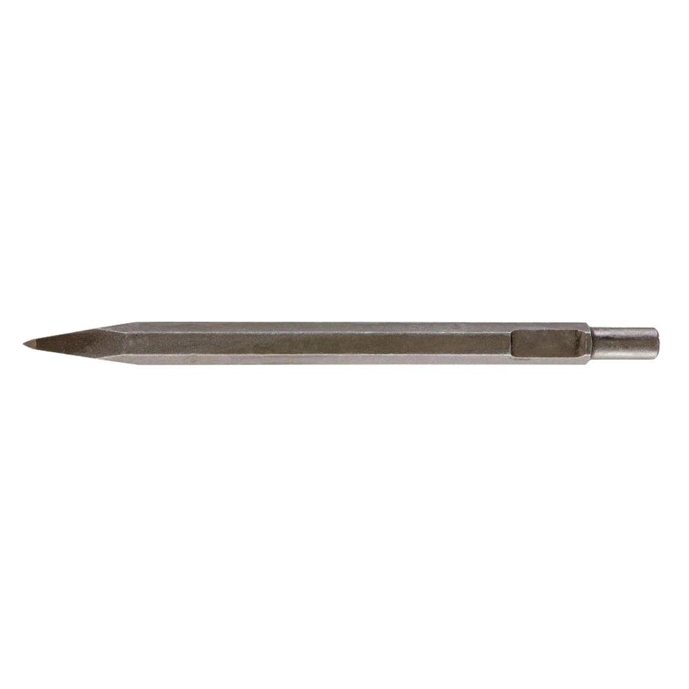 Milwaukee 48-62-2000 Bull Point Chisel, 3/4 in, 21/32 in Hex/Round/Spline Shank, 12 in OAL - Hammer Chisel Bits