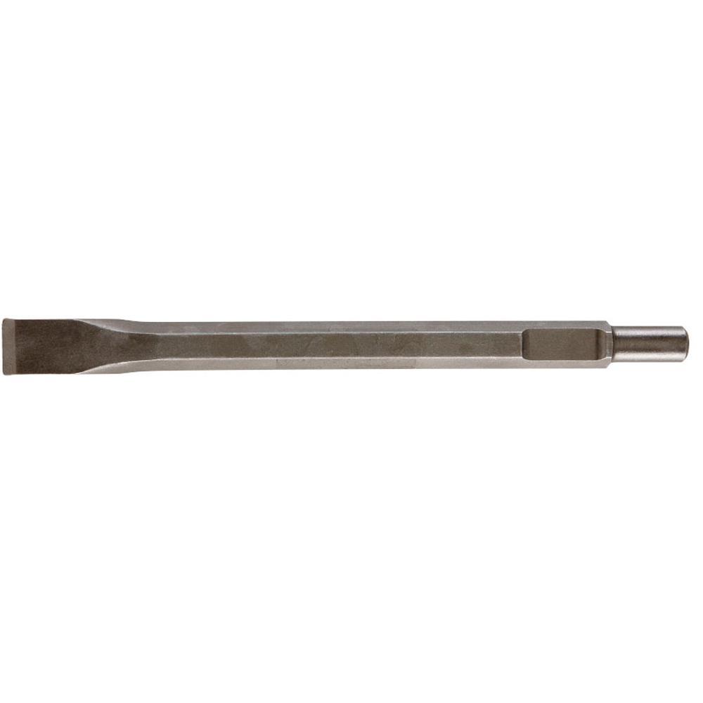 Milwaukee 48-62-2020 Flat Chisel, 3/4 in, 21/32 in Hex/Round/Spline Shank, 1 in W Blade, 12 in OAL - Hammer Chisel Bits