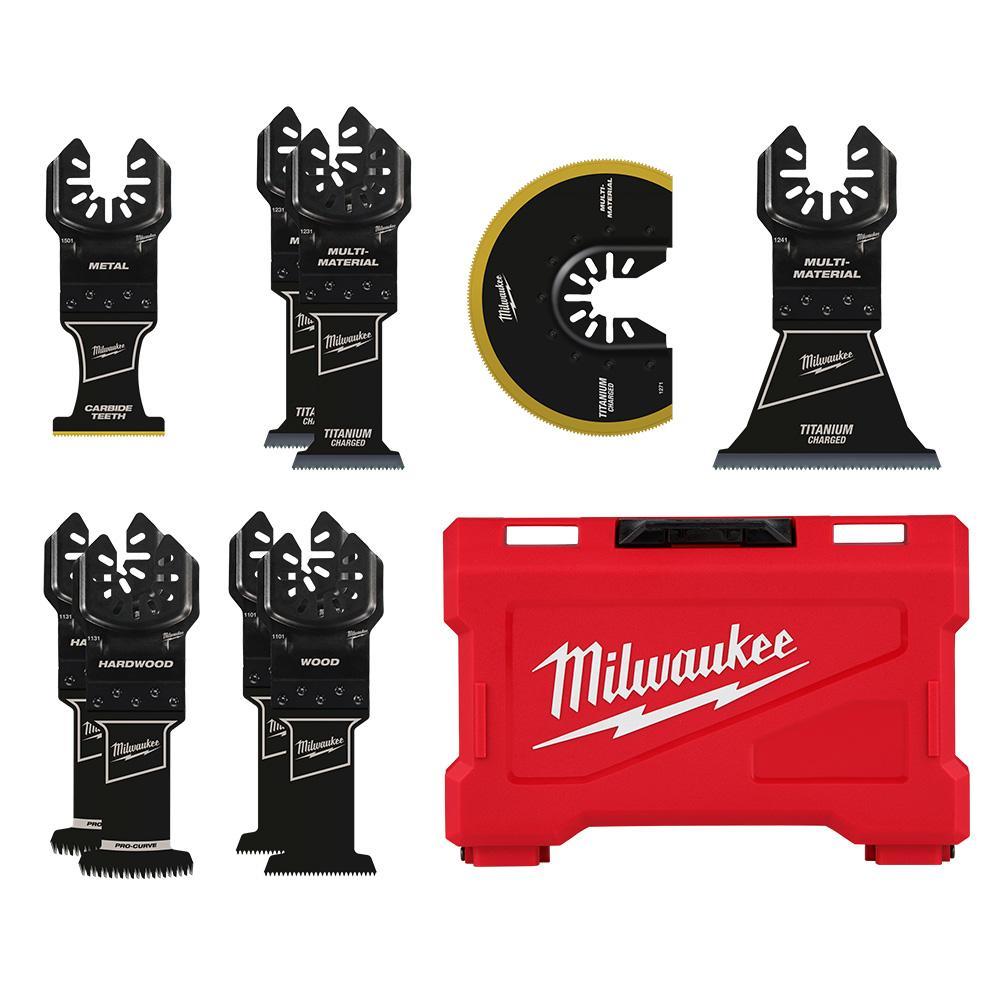 Milwaukee 49-10-9113 OPEN-LOK Multiple Design Bi-Metal Blade Set, For Use With Oscillating Multi-Tool - Oscillating Tool Accessories
