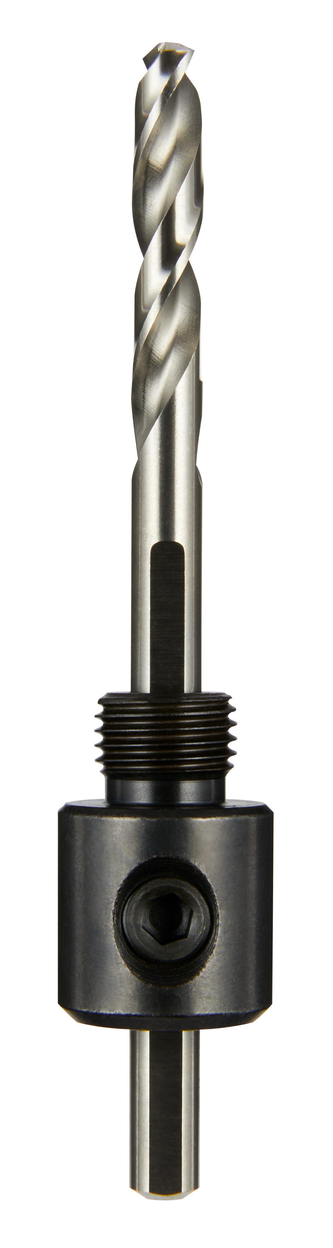 Milwaukee 49-56-6950 Small Thread Hole Saw Arbor, Up to 1-3/16 in Arbor, 1/4 in, Hardened Steel - Hole Saw Arbors & Pilot Bits