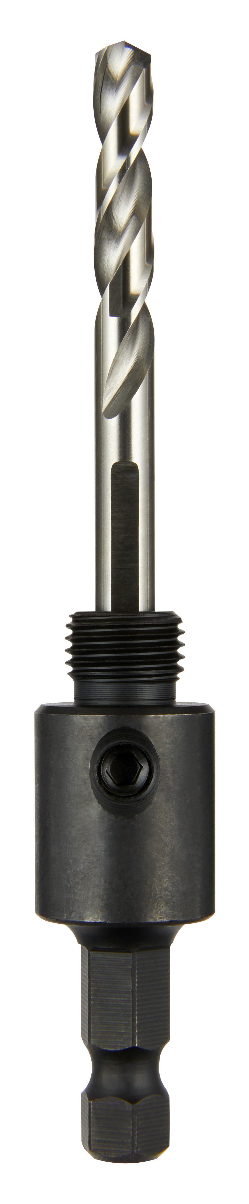 Milwaukee 49-56-7010 Small Thread Hole Saw Arbor, Up to 1-3/16 in Arbor, 3/8 in, Hardened Steel - Hole Saw Arbors & Pilot Bits