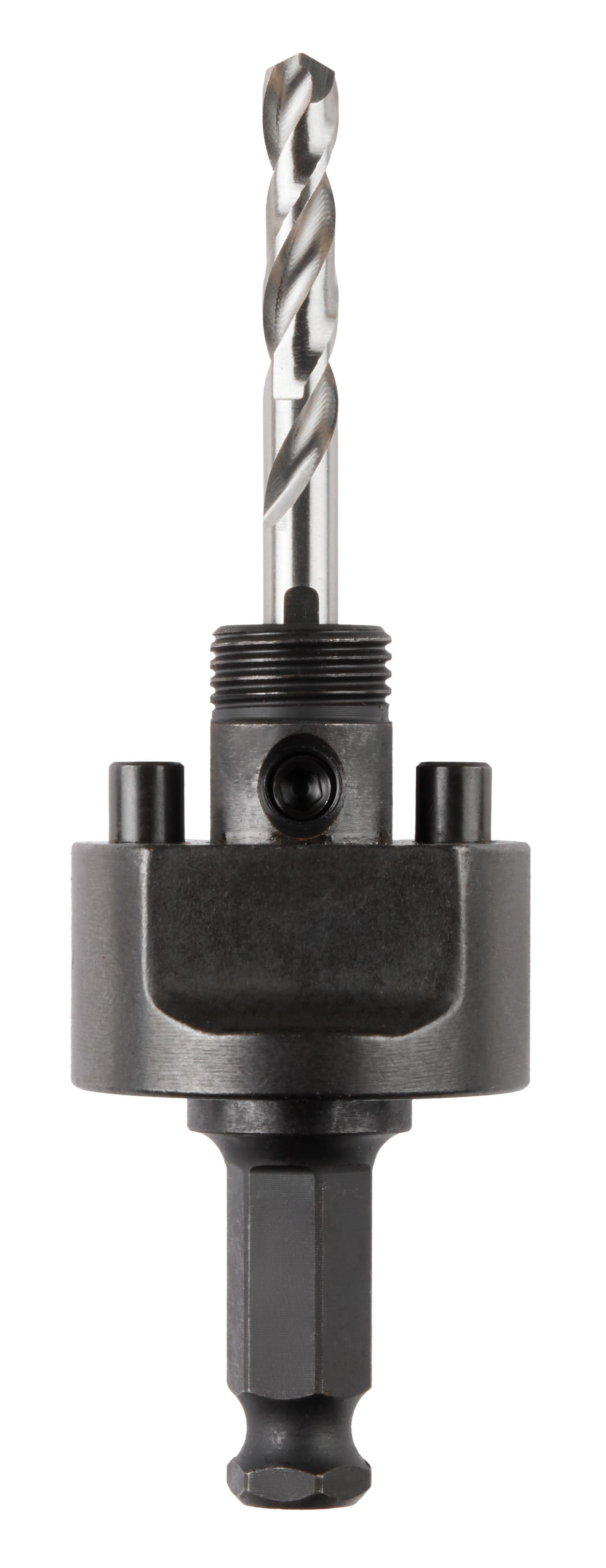 Milwaukee 49-56-7240 Large Thread Quick-Change Universal Hole Saw Arbor, 5/8-18 Arbor, 7/16 in, Steel - Hole Saw Arbors & Pilot Bits