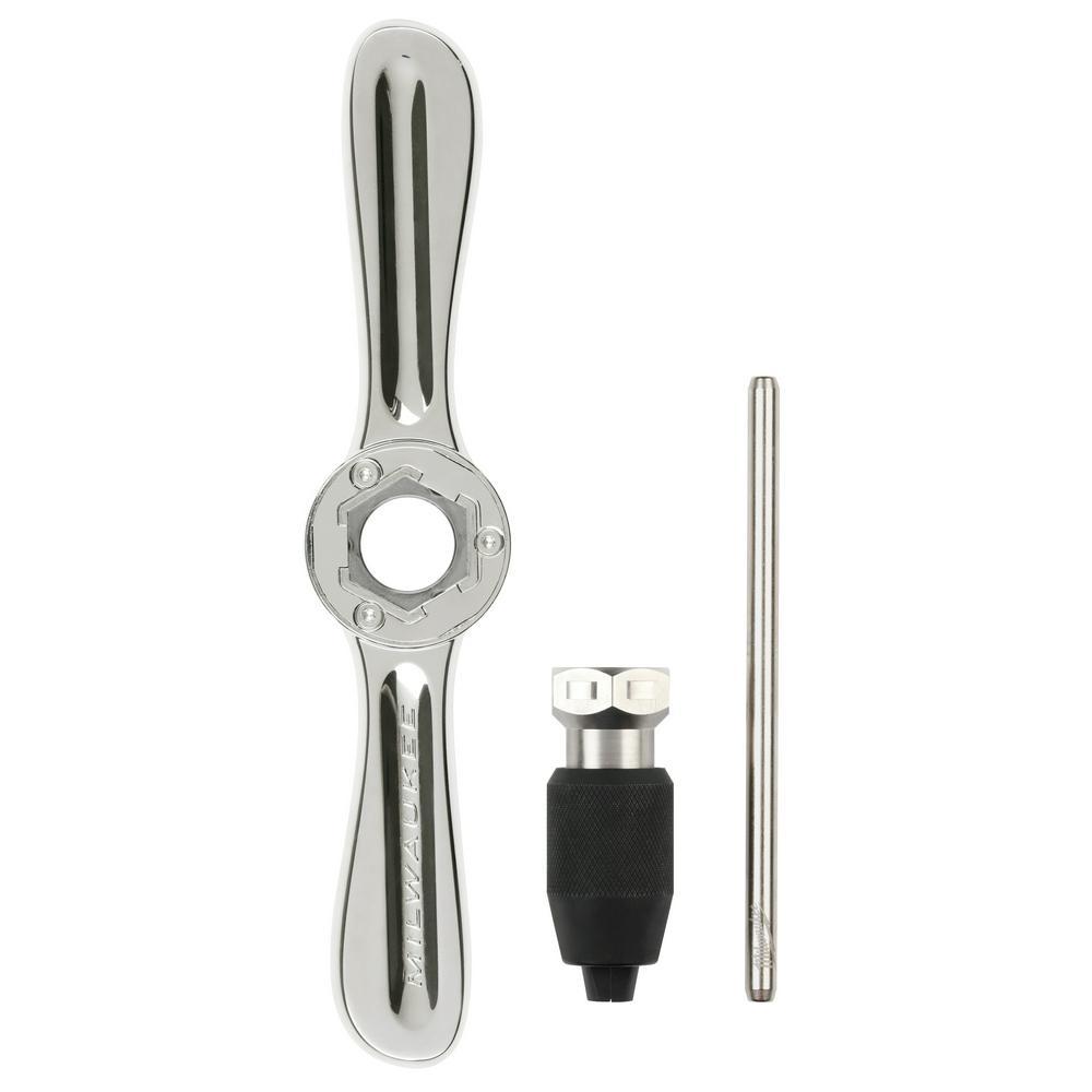 Milwaukee 49-57-5003 Tap Holder, Steel, 11 in L, Natural, T-Handle Handle - Tap Wrenches