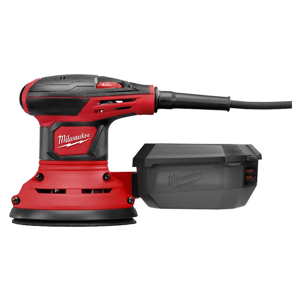 Milwaukee 6034-21 Random Orbit Palm Sander Kit, 5 in, 7000 to 12000 opm Speed - Electric Orbital Sanders