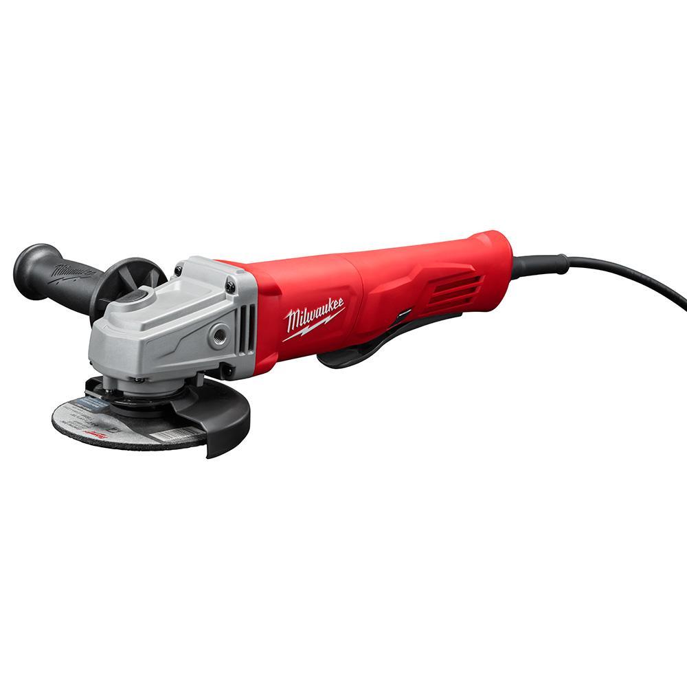 Milwaukee 6142-30 Compact Angle Grinder, 4-1/2 in Dia Wheel, 5/8-11 Arbor/Shank, 120 VAC - Electric Angle Grinders
