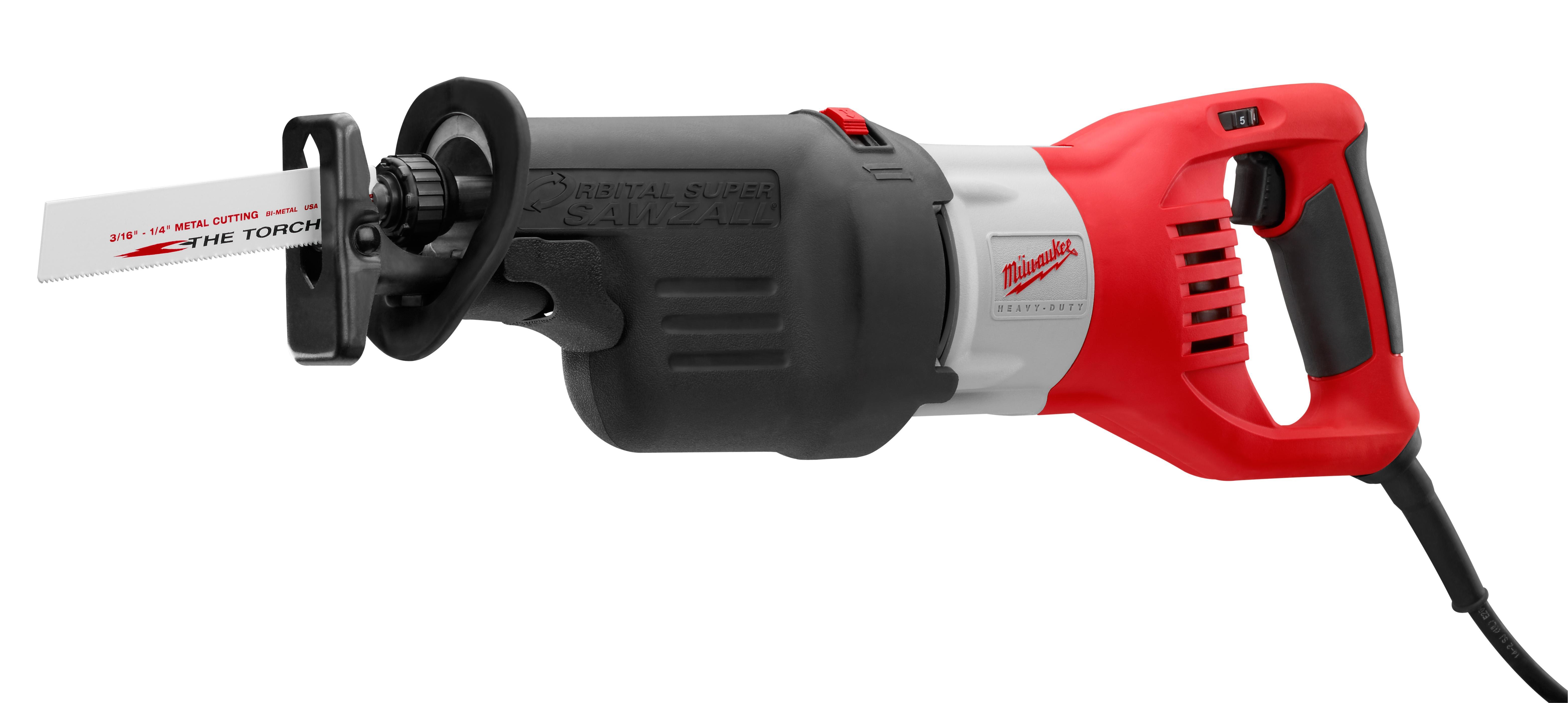 Milwaukee 6538-21 Corded Reciprocating Saw, 1-1/4 in L, 0 to 2800 spm, 18-3/4 in OAL - Electric Reciprocating Saws