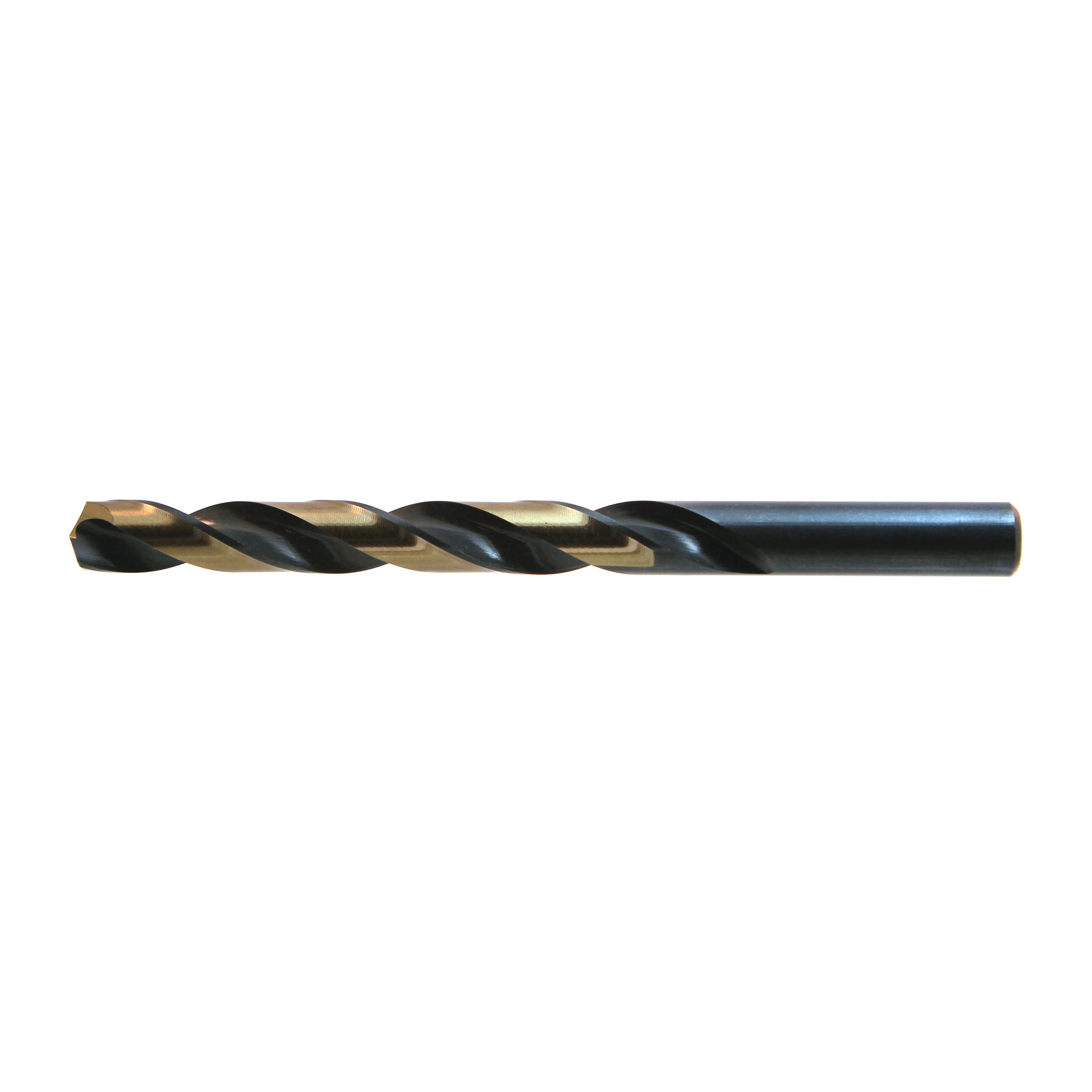 Nitro 400N125 Type B Heavy Duty Jobber Length Drill Bit, 25/64 in Drill - Fraction, 0.3906 in Drill - Decimal Inch, 135 deg Point, HSS, Black/Gold - Jobber Length Drill Bits
