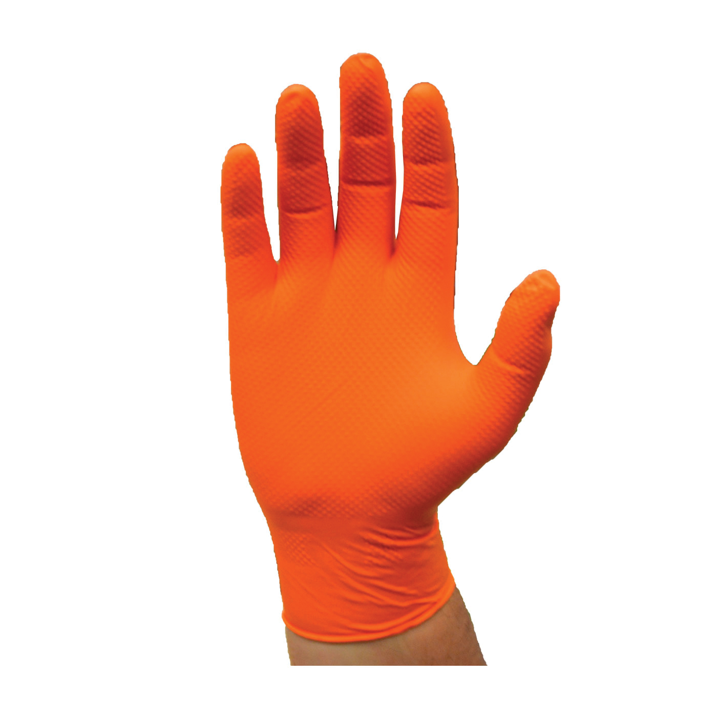 PIP PosiGrip 2940/L Disposable Gloves, L, Nitrile, Orange, 9-1/4 in L, Non-Powdered, Textured, 7 mil THK, Application Type: Industrial Grade, Ambidextrous Hand - Disposable & Clean Room Gloves