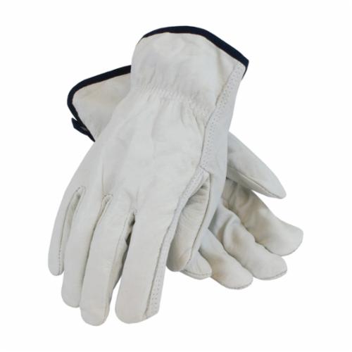 PIP 68-103/XXL Standard Grade General Purpose Gloves, Driver, 2XL, Top Grain Cowhide Leather Palm, Top Grain Cowhide Leather, Natural, Slip-On Cuff, Uncoated Coating, Resists: Abrasion, Unlined Lining, Straight Thumb - General Purpose Work Gloves