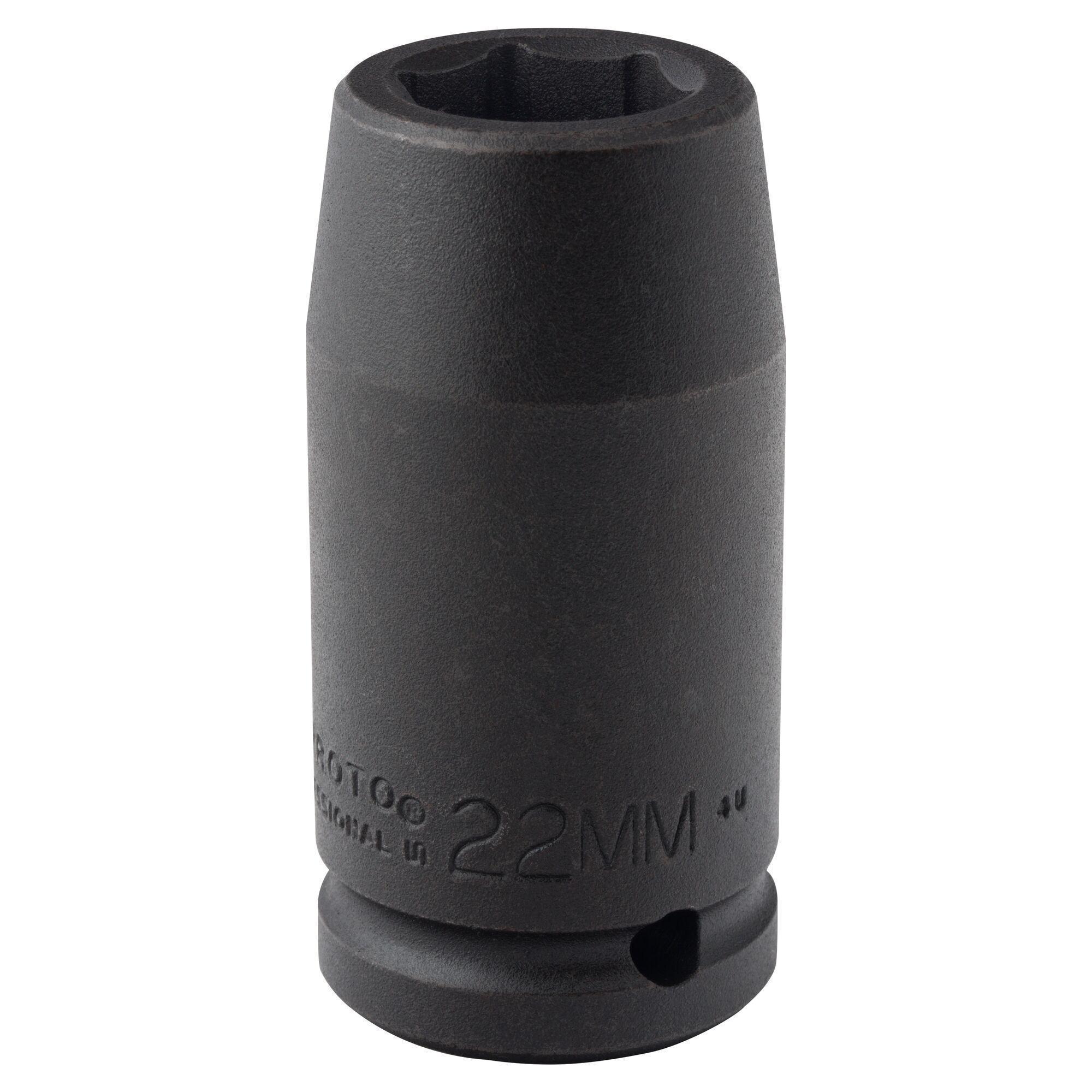 Proto TorquePlus J07522ML Deep Length Socket, Metric, 3/4 in Square Drive, 22 mm - Sockets