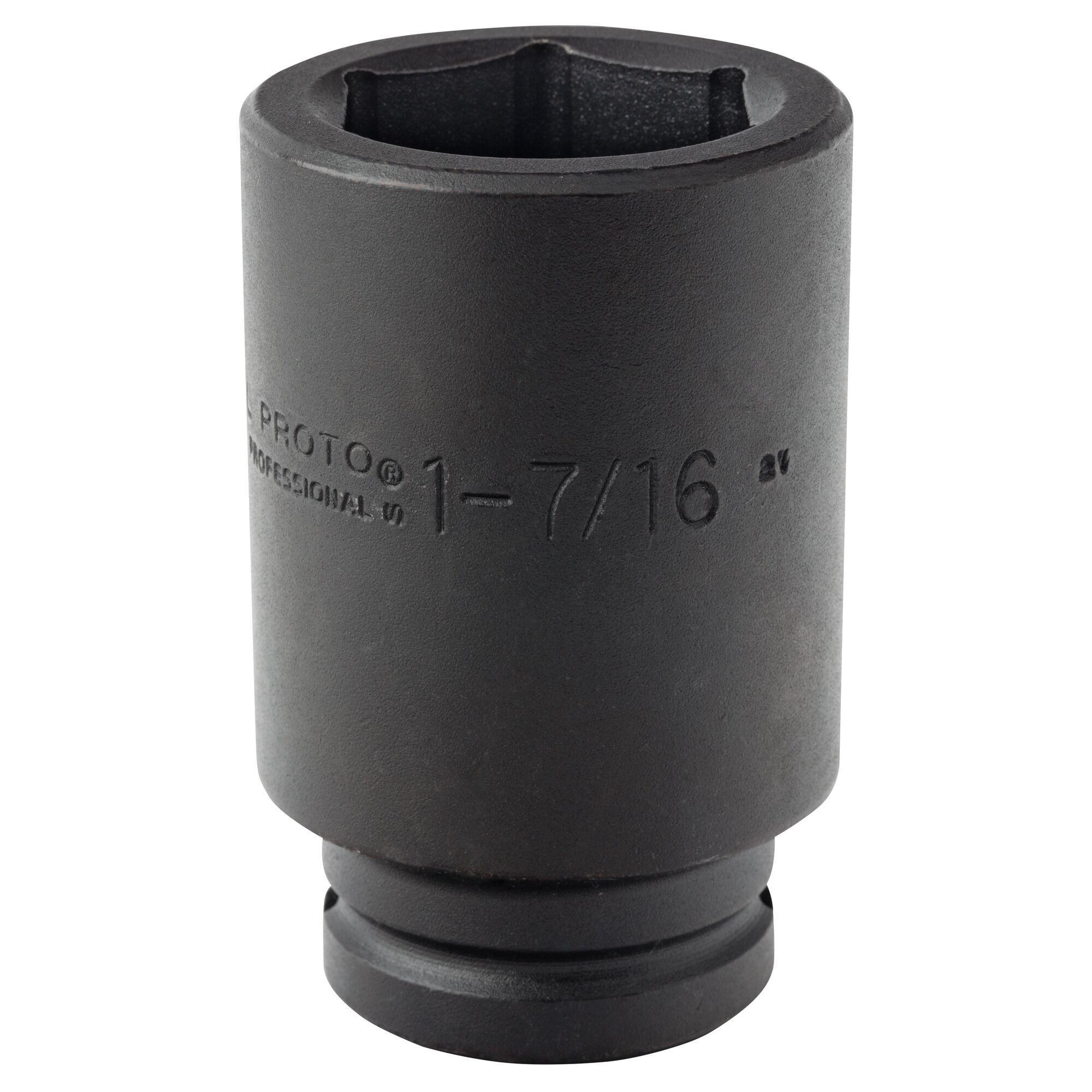 Proto TorquePlus J07523L Deep Length Socket, 3/4 in Square Drive, 1-7/16 in, 6 Points - Sockets