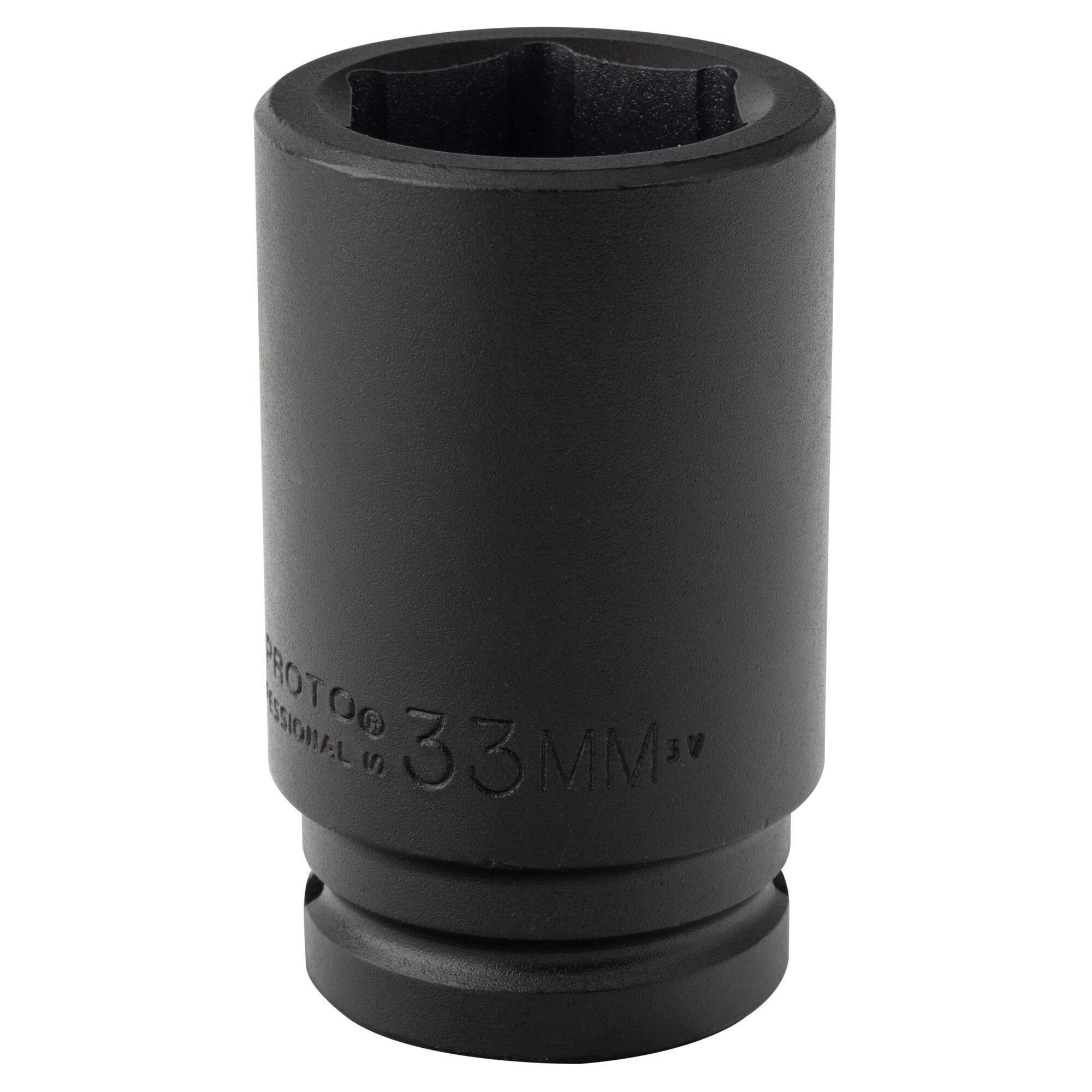 Proto TorquePlus J07533ML Deep Length Socket, Metric, 3/4 in Square Drive, 33 mm - Sockets