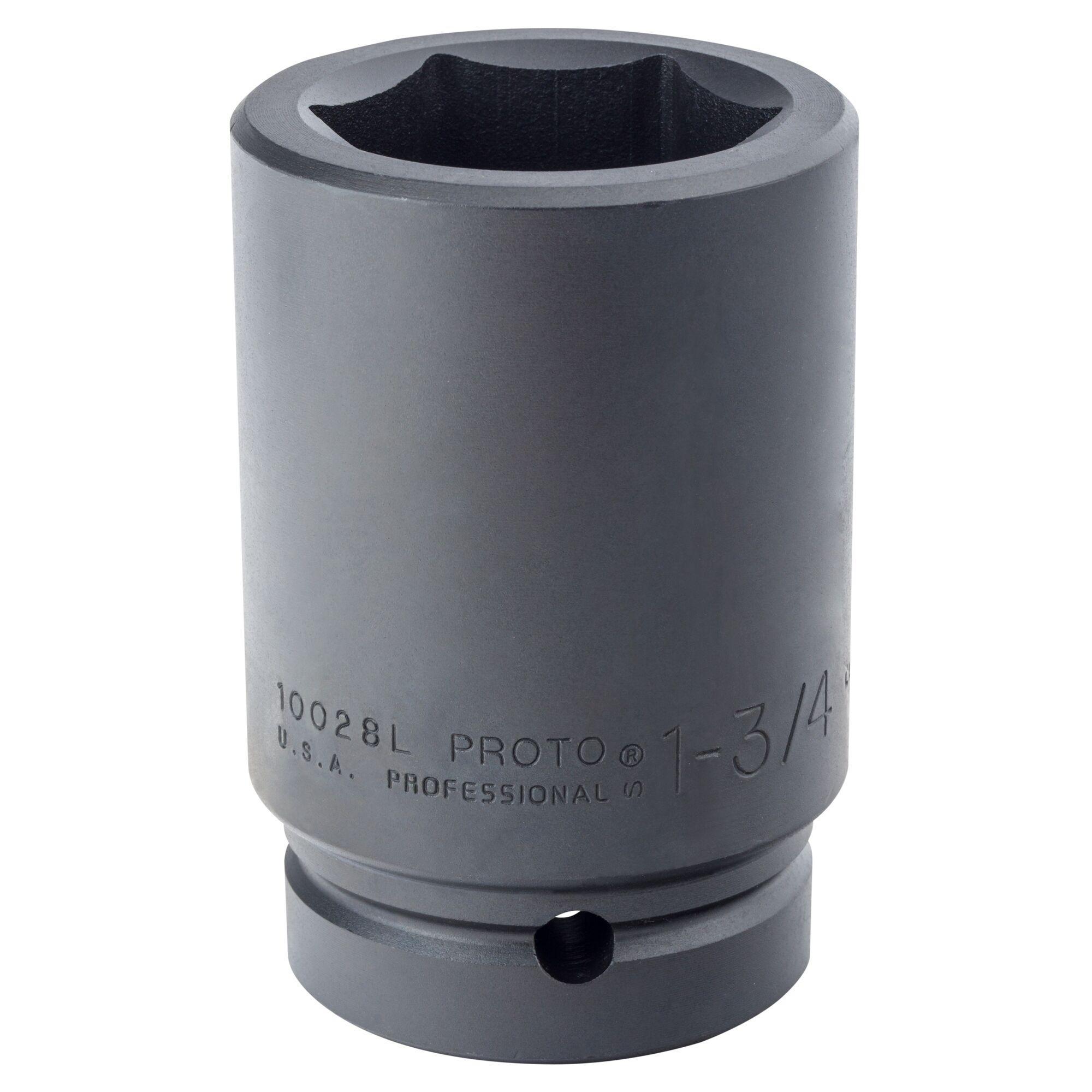 Proto TorquePlus J10028L Deep Length Socket, Imperial, 1 in Square Drive, 1-3/4 in - Sockets