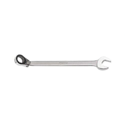Proto TorquePlus J1222MASD Anti-Slip Design Combination Wrench, 22 mm Wrench, 12 Points, 15 deg Offset, 12 in OAL, Alloy Steel, Satin, ASME B107.100, ANSI B107.9 - Combination Wrenches