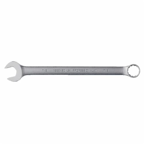 Proto TorquePlus J1228ASD Anti-Slip Design Combination Wrench, 7/8 in Wrench, 12 Points, 15 deg Offset, 12-1/2 in OAL, Alloy Steel, Satin, ASME B107.100 - Combination Wrenches