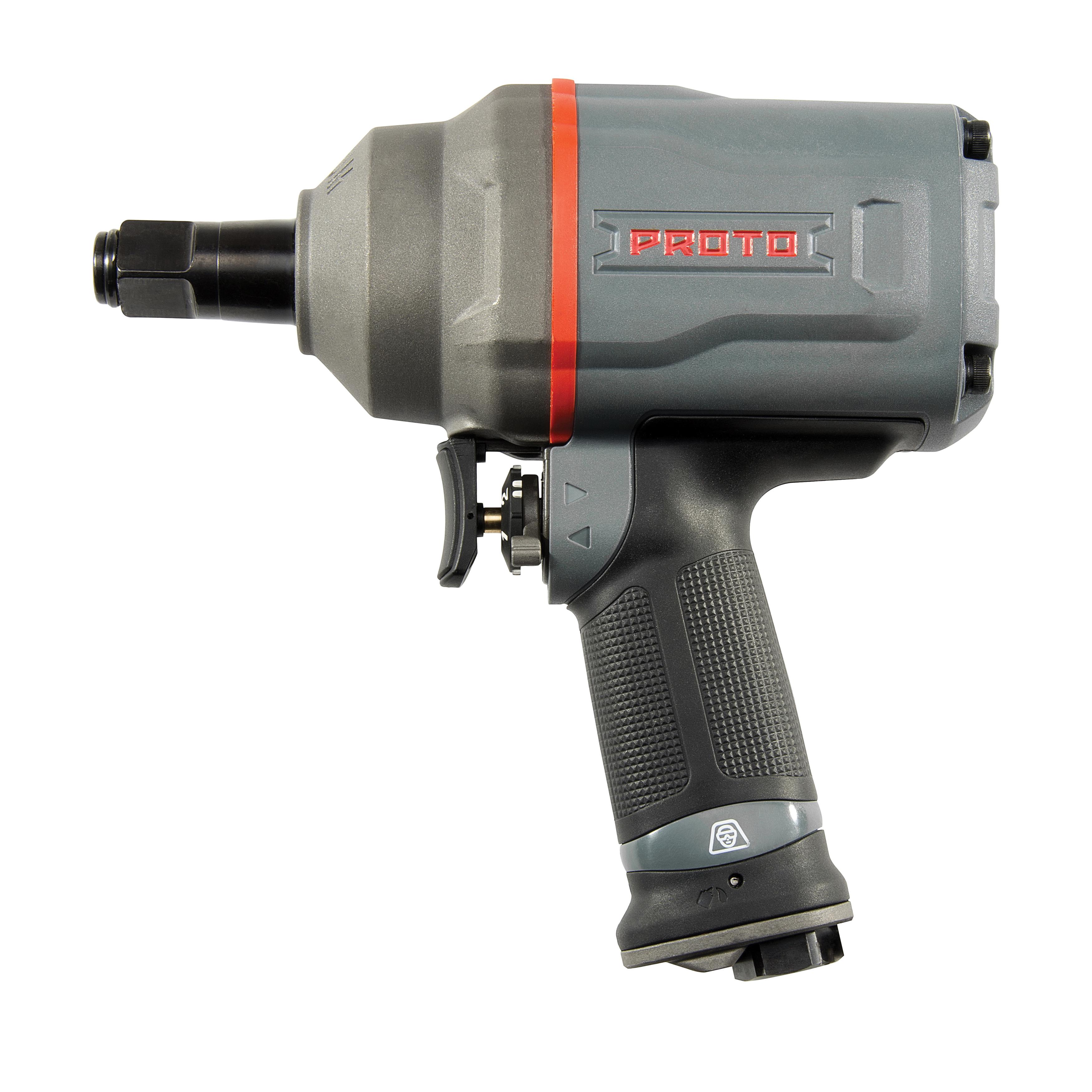 Proto J175WP Air Impact Wrench, 3/4 in Drive, 1560 ft-lb Torque Rating, 7.1 cfm Air Flow, 8-29/32 in OAL - Pneumatic Impact Wrenches