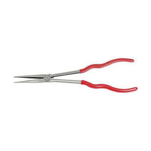 Proto J240G Long Reach Needle Nose Plier, Smooth Steel Jaw, 2-13/16 in L x 23/32 in W Jaw, 11-9/16 in OAL, 13/32 in W Tip - Long Nose & Needle Nose Pliers