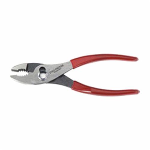 Proto J278G Combination Slip Joint Plier, 1-3/4 in L x 1-13/64 in W x 3/8 in THK Forged Alloy Steel Jaw, Serrated Jaw Surface, 8-1/16 in OAL, ASME B107.23 - Combination Pliers
