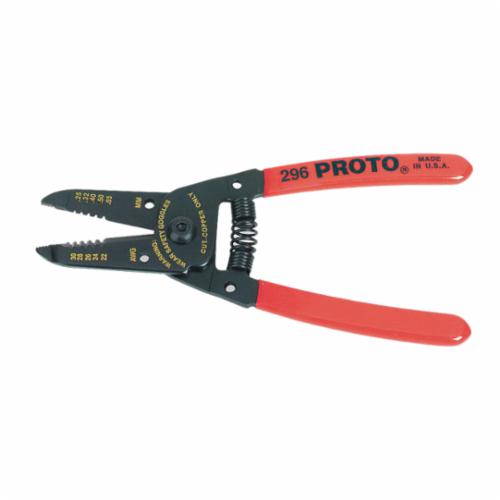 Proto J296 Wire Stripper Plier, 30 to 22 AWG Solid/Stranded Cable, 6-1/16 in OAL - Cable Strippers