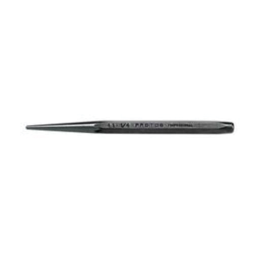 Proto J411/4 Center Punch, 1/4 in Parabolic Steel Tip, 4-1/4 in OAL - Centering & Marking Punches