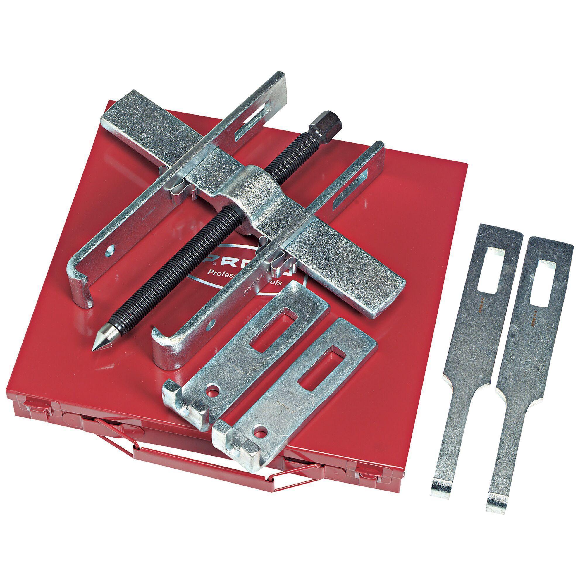 Proto PROTO-EASE J4234B 2-Way Straight Jaw Puller Set, 10 ton Capacity, Reversible Jaw, 2-15/16 in, 4-11/16 in, 7-1/8 in Max Reach, 10 in Max Spread - Mechanical Pullers