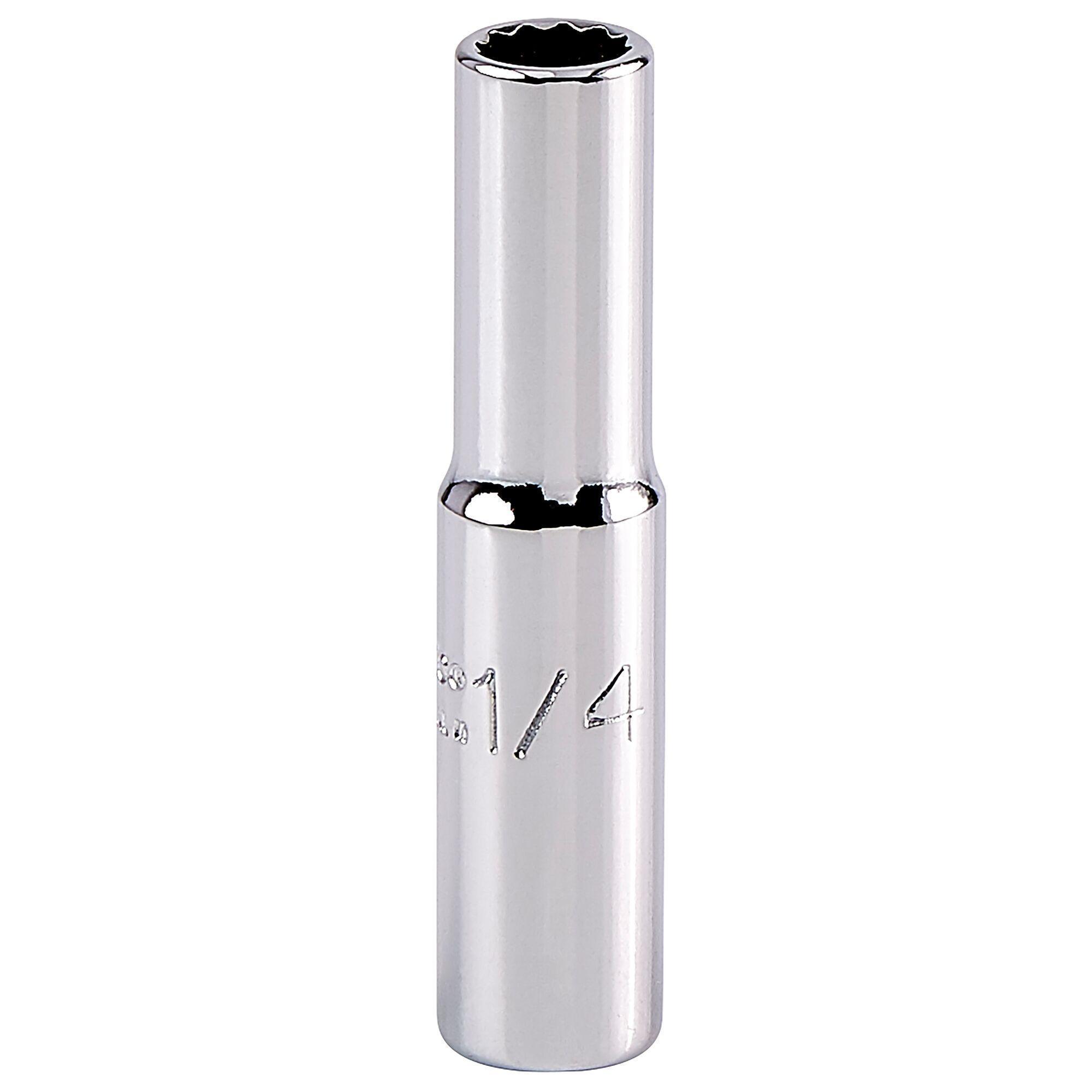 Proto TorquePlus J4708LT Deep Length Socket, Imperial, 1/4 in Square Drive, 1/4 in - Sockets