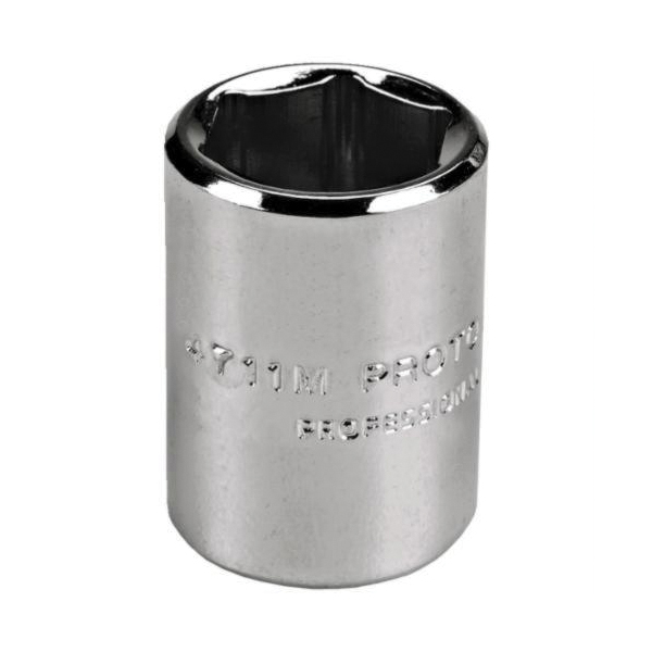 Proto TorquePlus J4715M Standard Length Socket, Metric, 1/4 in Square Drive, 15 mm - Sockets